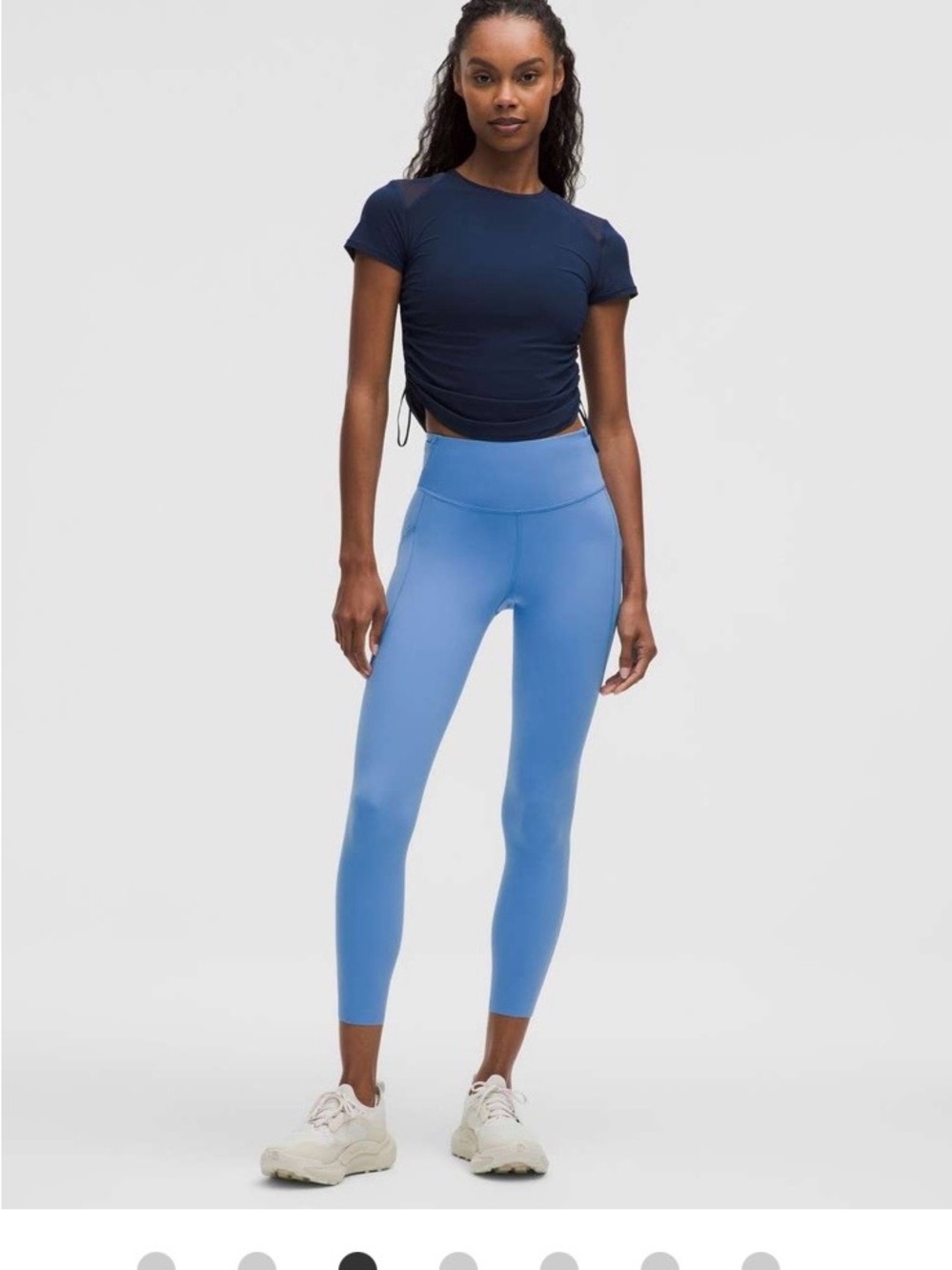 Lululemon Fast and Free athletica Light Blue Performance Leggings